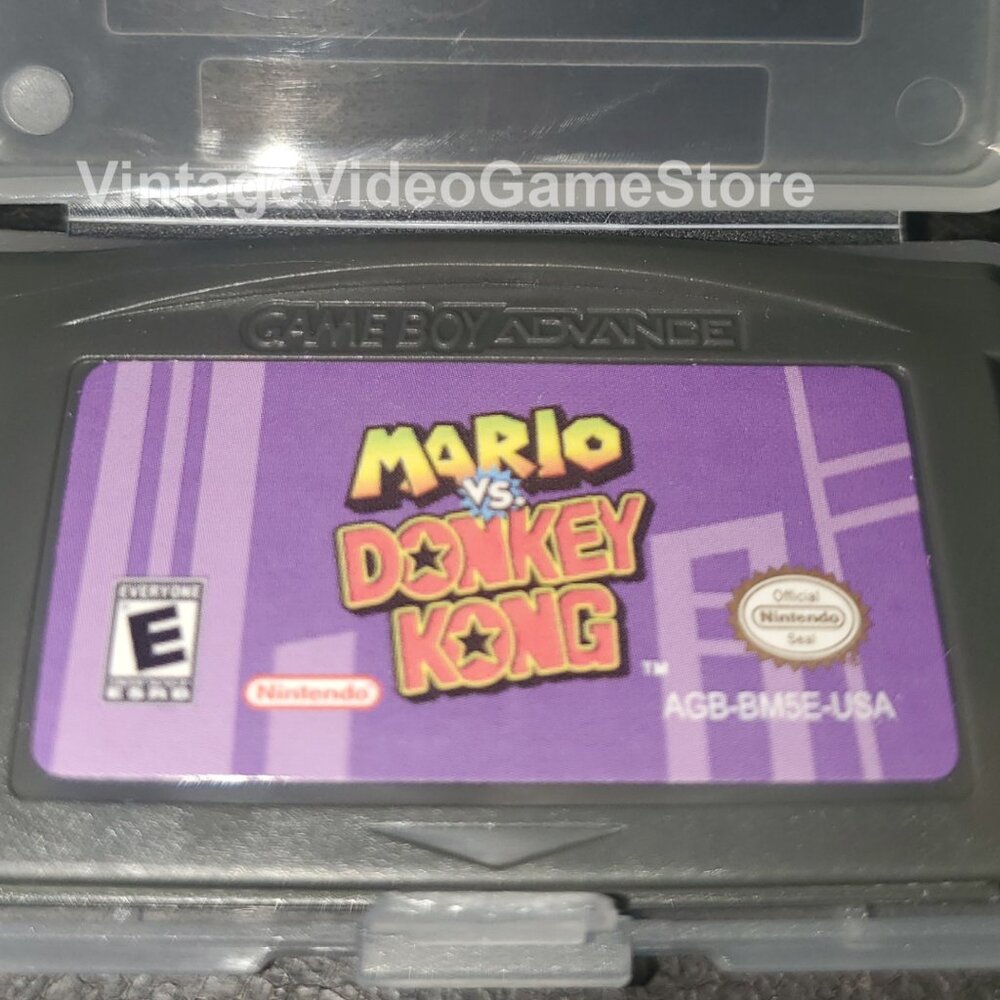 Mario vs Donkey Kong DK GBA Video Game Gameboy Advance